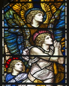 The Barcote Chapel, Praising Angels by Henry Holiday