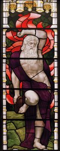 Evesham, All Saints, James Powell & Sons, Henry Holiday, Moses by Henry Holiday