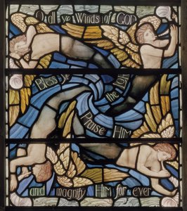 O All Ye Winds Of The Gods, Benedicite Window (detail) by Henry Holiday
