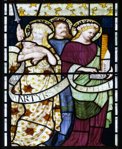 St Cecilia, St Agnes & St George, c.1872 by Henry Holiday