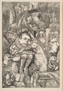The Beaver brought paper, portfolio and pens, pub. 1876 by Henry Holiday
