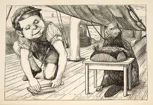 The Beaver kept looking the opposite way, from The Hunting of the Snark, an Agony in Eight Fits, by Lewis Carroll, pub. 1876