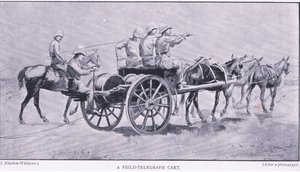 A Field Telegraph Cart, from After Pretoria: The Guerilla War by Henry Inglis Jodrel Sheldon Williams