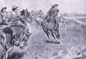 The Race for the Command of the Philips Town Road, from After Pretoria: The Guerilla War by Henry Inglis Jodrel Sheldon Williams