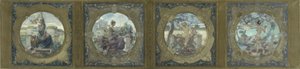 Sketch for the Galerie Lobau at the Hôtel de Ville in Paris: The Songs: Patriotic Songs, in 1890 by Henry Jean Louis Boureau