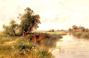 On the Thames near Wallingford by Henry John Kinnaird
