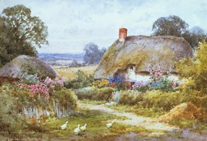 A Cottage in Summer by Henry John Sylvester Stannard