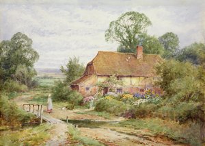 Feeding the Chickens by Henry John Sylvester Stannard