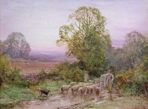 Herding the Sheep by Henry John Sylvester Stannard