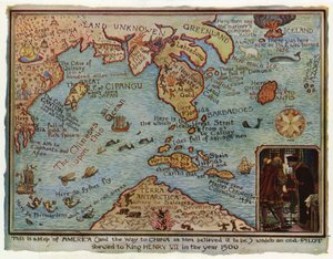 An Imaginary Map of America, 1500