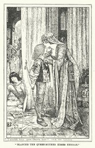 Blanche the Queen-Mother kisses Herman by Henry Justice Ford