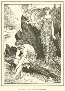 Calypso Takes Pity on Ulysses by Henry Justice Ford
