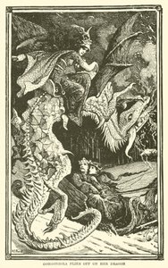 Gorgonzola Flies off on her Dragon by Henry Justice Ford