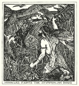Heracles Fights the Stymphalian Birds by Henry Justice Ford