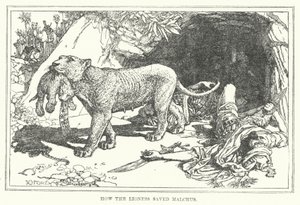 How the Lioness Saved Malchus by Henry Justice Ford