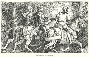 Joan rides to Chinon