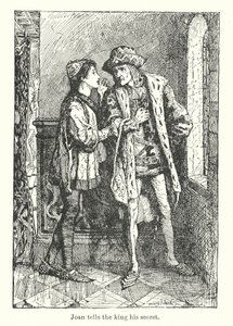 Joan tells the King his secret by Henry Justice Ford