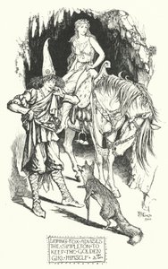 Limping-Fox Advises the Simpleton to Keep the Golden Girl Himself by Henry Justice Ford