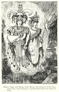 Manco Capac and Mama Ocllo Huaco, the Children of the Sun, Come from Lake Titicaca to Govern and Civilise the Tribes by Henry Justice Ford