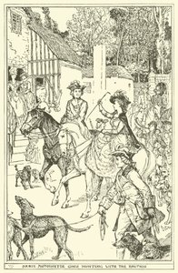 Marie Antoinette Goes Hunting with the Dauphin by Henry Justice Ford