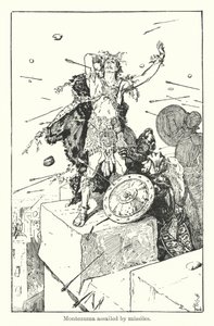 Montezuma Assailed by Missiles