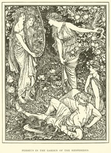 Perseus in the Garden of the Hesperides by Henry Justice Ford