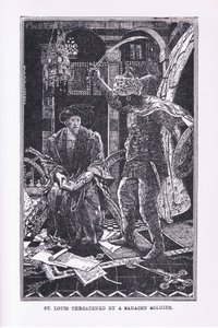 St Louis Threatened by the Saracen Soldier by Henry Justice Ford