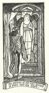 The Sadness of Her Face Seemed to Pass into His Heart by Henry Justice Ford