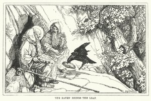 The raven brings the loaf by Henry Justice Ford