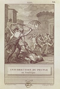 Insurrection of the American People in 1768, engraved by David by Henry Le Jeune