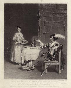 Sir Piercie Shafton and Mysie Happer
