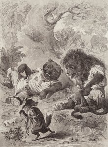 The Fables of Aesop: The Lion, the Bear, and the Fox by Henry Louis Stephens