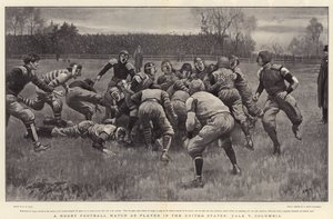 A Rugby Football Match as played in the United States, Yale v Columbia by Henry Marriott Paget