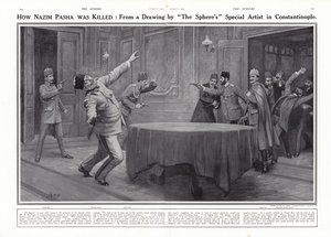 Assassination of Nazim Pasha by the Young Turks, Constantinople, 23 January 1913
