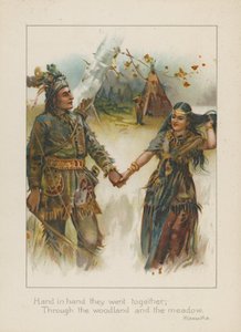 Hand in Hand They Went Together, Through the Woodland and the Meadow by Henry Marriott Paget