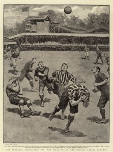 The Football Association Cup, the Final Tie in the Crystal Palace Grounds by Henry Marriott Paget