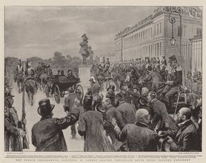 The French Presidential Election, M Loubet leaving Versailles after being elected President