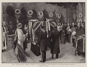 The Funeral of Prince Henry of Battenberg, the Service in Whippingham Church by Henry Marriott Paget