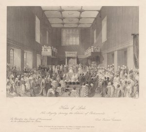 Her Majesty opening the Session of Parliament