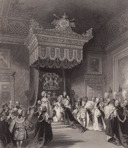 Queen Victoria on the throne, St James