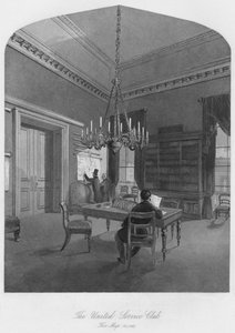 The United Service Club. The Map room by Henry Melville