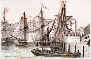 London Docks by Henry Moses
