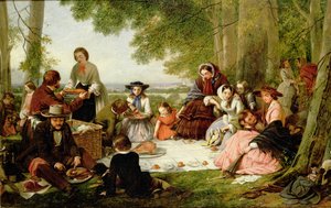 A Picnic by Henry Nelson ONeil