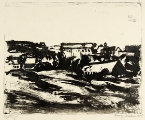Hilly Landscape with Houses