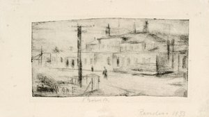 The Train Station in Randers by Henry Nielsen