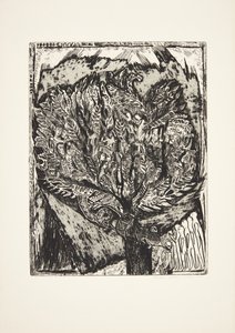 Løkken. Dune Landscape with Sign by Henry Nielsen