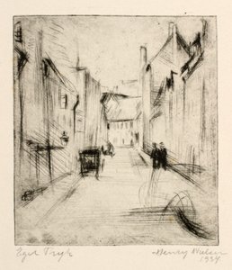 Street in Allinge by Henry Nielsen