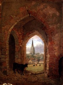 View through the Archway of the Cow Tower, Norwich