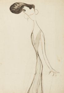 Irene Vanbrugh, study for the series Stars of the Music Hall Stage by Henry Ospovat