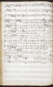 Autograph manuscript of anthems, welcome songs and solo songs, c.1680-90 by Henry Purcell